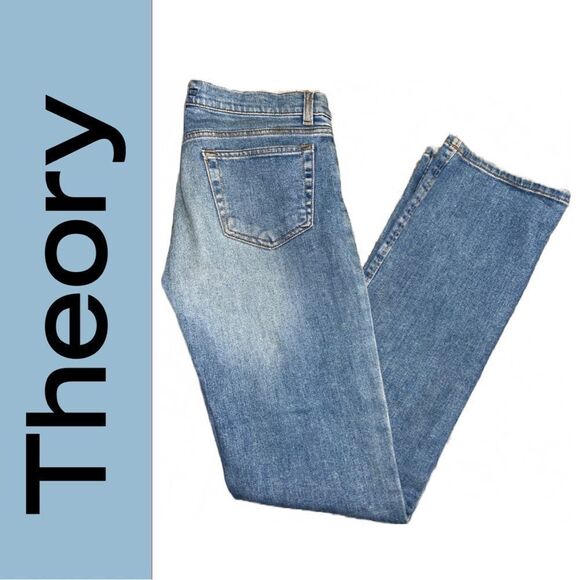 Theory Women’s Mid-Rise Boot Cut‎ Jeans - Size 6 - Picture 1 of 2